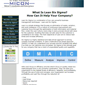 Tablet Screenshot of miconleansixsigma.com